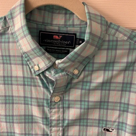 Vineyards Vines Slim Fit Whale Shirt Medium - Picture 2 of 6